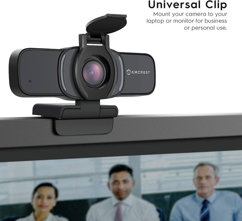 Amcrest 1080P Webcam with Microphone & Privacy Cover, Web Cam USB Camera, Computer HD Streaming Webcam for PC Desktop & Laptop w/Mic, Wide Angle Lens & Large Sensor for Superior Low Light (AWC201-B) - Image 4